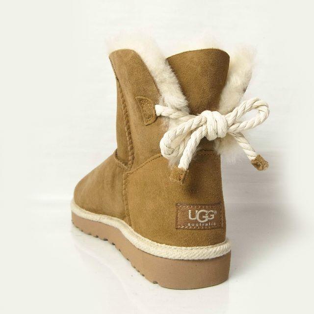 新品送無アグUGG ムートンブーツ【SELENE】チェスナット 25cm US8