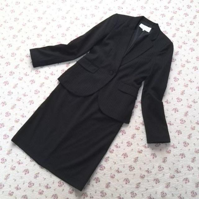 【専用】 プロポーション スカートスーツ 1 W60 黒 OL ビジネス 通勤のサムネイル