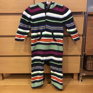 ベビーギャップ(babyGAP)のbabyGap ポンポンフード付きカバーオール サイズ90(カバーオール)