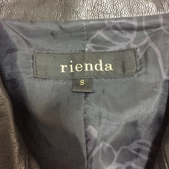 rienda(リエンダ)のyuuu様専用【rienda】本革ライダース レディースのジャケット/アウター(ライダースジャケット)の商品写真