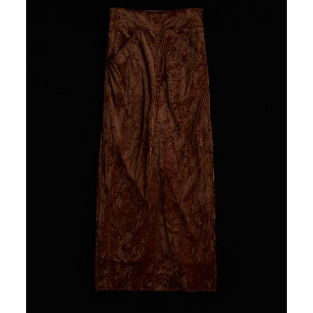 Shinzone(シンゾーン)のクラッシュベロアスカート レディースのスカート(ロングスカート)の商品写真