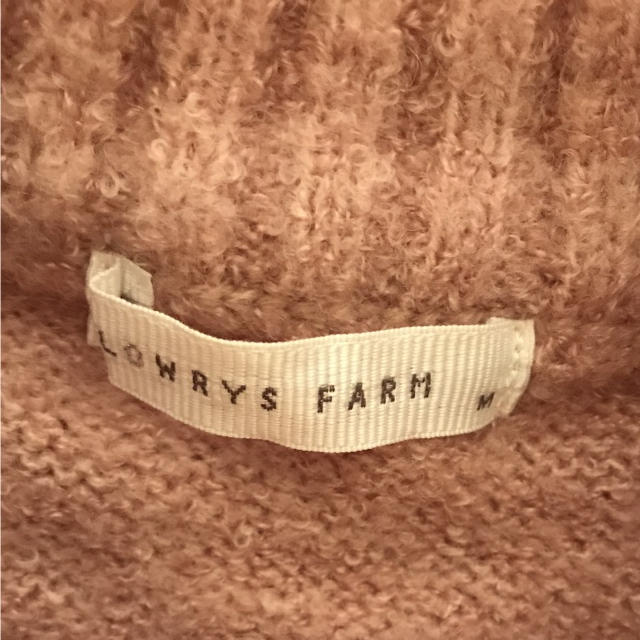 LOWRYS FARM(ローリーズファーム)のピンク ニット ワンピース レディースのワンピース(ロングワンピース/マキシワンピース)の商品写真