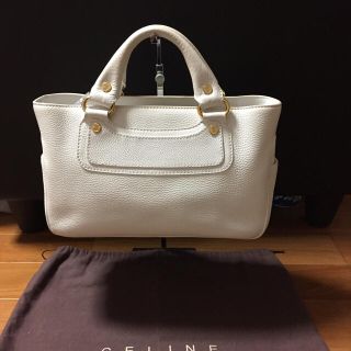 セリーヌ(celine)のCELINE ブギーバッグ  ホワイト オールレザー ハンドバッグ セリーヌ 鞄(ハンドバッグ)