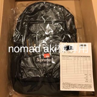 シュプリーム(Supreme)のnomad aki様専用 supreme Back pack17AW 新品未使用(その他)