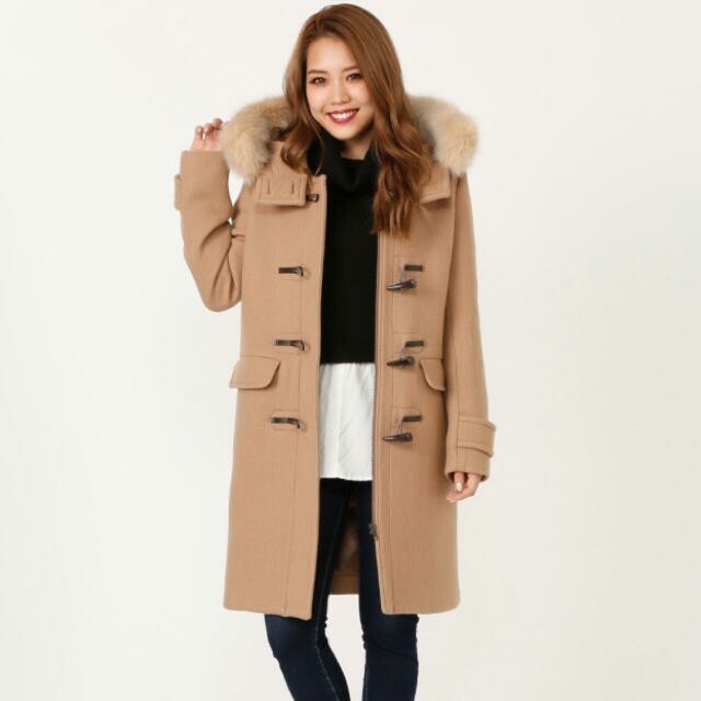 rienda(リエンダ)のrienda Faux Fur wool ﾀﾞｯﾌﾙCT ベージュ S 新品 レディースのジャケット/アウター(ダッフルコート)の商品写真