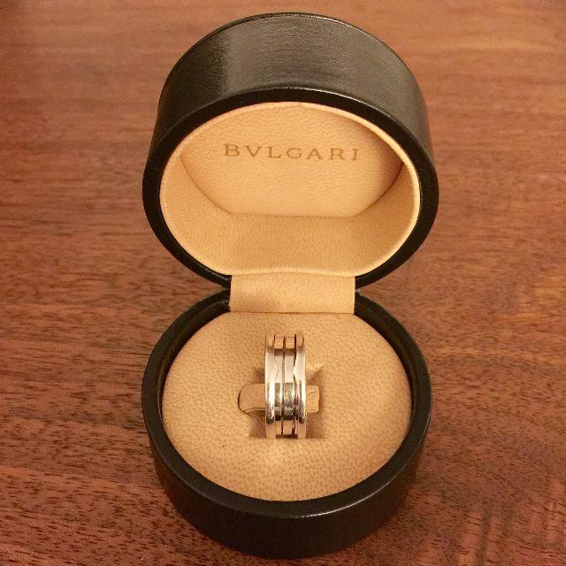 BVLGARI(ブルガリ)の正規!希少サイズ19号!ブルガリ ビーゼロワン リング・S(3ライン)K18WG メンズのアクセサリー(リング(指輪))の商品写真