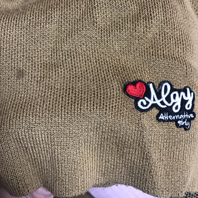 ALGY  重ね着風 ニット ワンピ キッズ/ベビー/マタニティのキッズ服女の子用(90cm~)(ワンピース)の商品写真