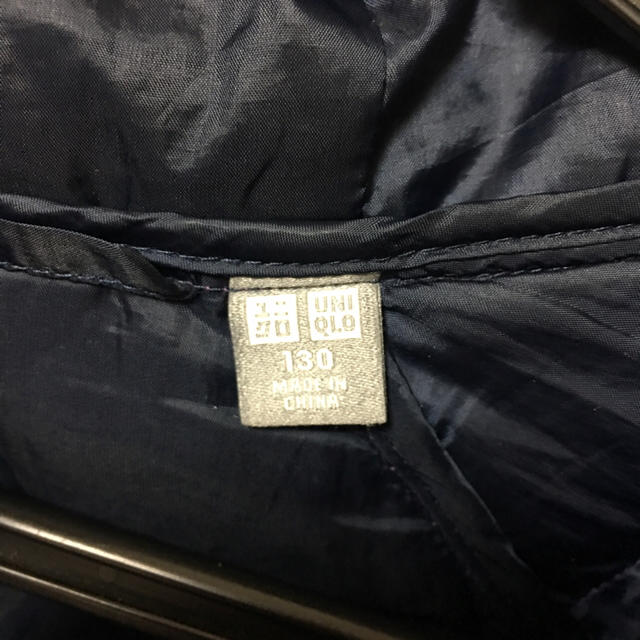 UNIQLO(ユニクロ)のユニクロ 中綿ジャンパー   130 キッズ/ベビー/マタニティのキッズ服女の子用(90cm~)(ジャケット/上着)の商品写真