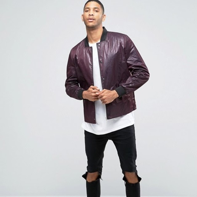 asos(エイソス)のASOS Lightweight Textured Bomber Jacket メンズのジャケット/アウター(ブルゾン)の商品写真