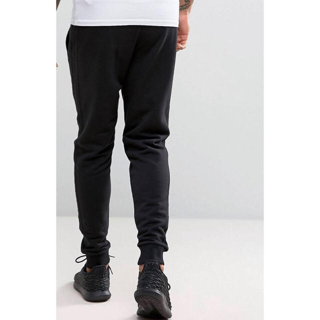 【 Mサイズ】新品タグ付 adidas 3ストライプ ジョガーパンツ ブラック