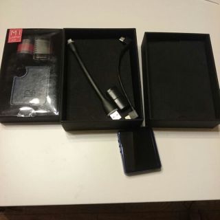 shanling M1 ブルー +レザーケース  ブルー 輸入品 中古(ポータブルプレーヤー)