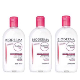 ビオデルマ(BIODERMA)の新品 ビオデルマ サンビシオ H2O 3本 クレンジング 敏感肌 大人気(クレンジング/メイク落とし)