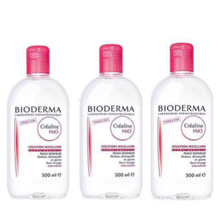 ビオデルマ(BIODERMA)の新品 ビオデルマ サンビシオ H2O 3本 クレンジング 敏感肌 大人気(クレンジング/メイク落とし)