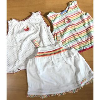 ファミリア(familiar)のfamiliarタンクトップなど3枚セット90(Tシャツ/カットソー)