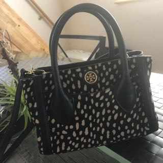 Tory Burch♪レオパード柄ハラコ2wayバッグ