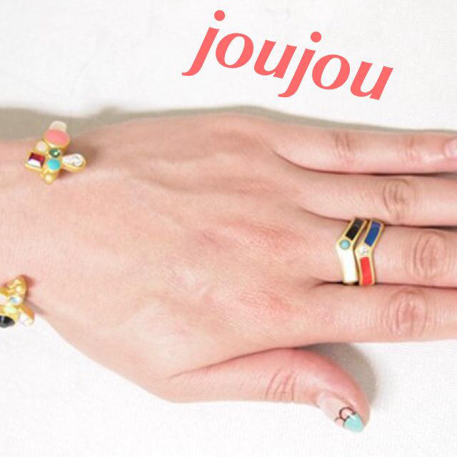 joujou(ジュジュ)のjoujou☆カスタムリング☆BLUE レディースのアクセサリー(リング(指輪))の商品写真