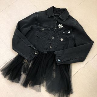 ザラ(ZARA)のザラ☆チュールデニムジャケット新品未使用(Gジャン/デニムジャケット)