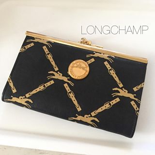 ロンシャン(LONGCHAMP)の-*🐎LONGCHAMP🐎*- レア/がま口タイプ財布✨(財布)