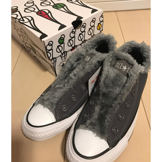 未使用　難有り　converse　コンバース　ボア　スリッポン　23cm