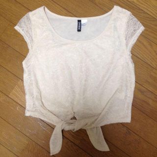 エイチアンドエム(H&M)のH&M♡レーストップス(カットソー(半袖/袖なし))