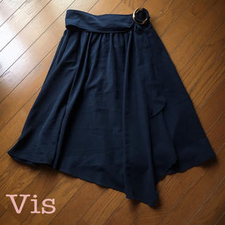 ヴィス(ViS)の変形フレアスカート(ひざ丈スカート)