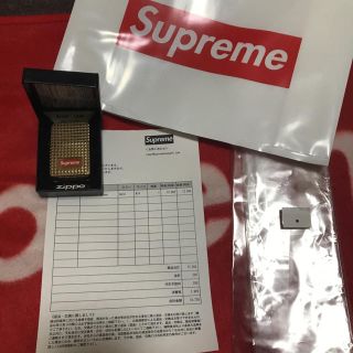 シュプリーム(Supreme)のsupreme zippo ジッポ ゴールド 金(タバコグッズ)