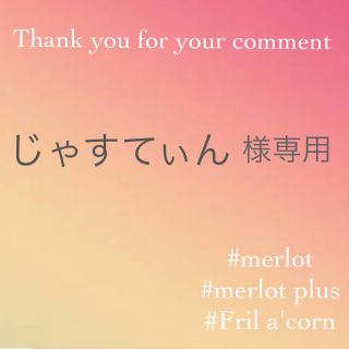 メルロー(merlot)のじゃすてぃん様専用(パーカー)