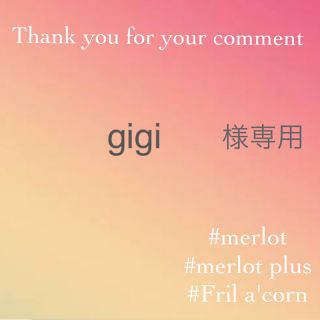 メルロー(merlot)のgigi様専用 ＊2点(パーカー)