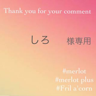 メルロー(merlot)のしろ様専用 ＊リピーター様(パーカー)