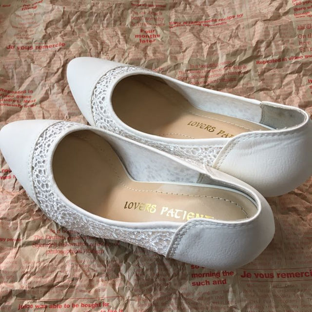 パンプス ホワイト ヒール レディースの靴/シューズ(ハイヒール/パンプス)の商品写真