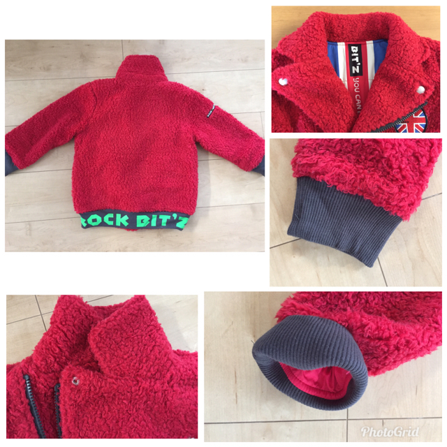 Bit'z(ビッツ)のbit'z  ライダース ジャケット アウター 110cm キッズ/ベビー/マタニティのキッズ服男の子用(90cm~)(ジャケット/上着)の商品写真