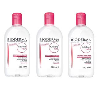 ビオデルマ(BIODERMA)の新品 ビオデルマ サンビシオ H2O 3本 クレンジング 敏感肌 大人気(クレンジング/メイク落とし)