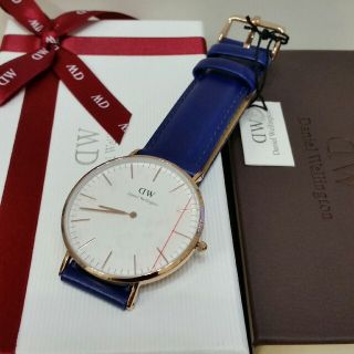 ダニエルウェリントン(Daniel Wellington)の海外限定版☆ブルー36mm☆数量限定　ダニエルウェリントン(腕時計)