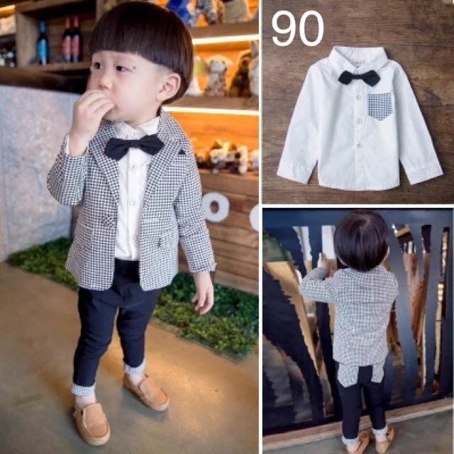 【再販19回目90cm】3点フォーマルセット キッズ/ベビー/マタニティのキッズ服男の子用(90cm~)(ドレス/フォーマル)の商品写真