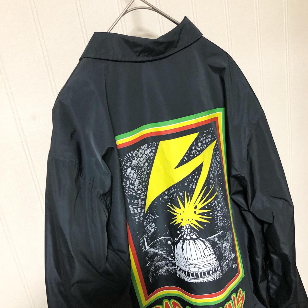 OBEY(オベイ)のOBEY BAD BRAINS CAPITOL JACKET コーチジャケット メンズのジャケット/アウター(ナイロンジャケット)の商品写真