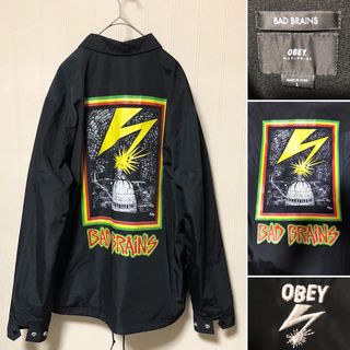 オベイ(OBEY)のOBEY BAD BRAINS CAPITOL JACKET コーチジャケット(ナイロンジャケット)