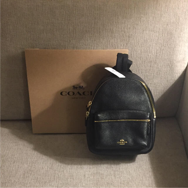 値下げしました！ COACH♪ミニ バックパック(新品）ファスナーポケット×1内側