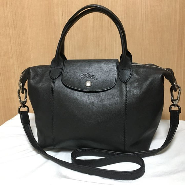 LONGCHAMP - ロンシャン プリアージュキュイール ショルダーバック ハンドバッグの通販 by ニコル｜ロンシャンならラクマ