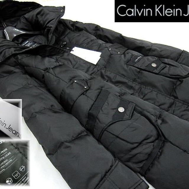 Calvin Klein(カルバンクライン)の週末限定値下げ新品★カルバンクラインミリタリダウンコート/レディースM レディースのジャケット/アウター(ダウンコート)の商品写真