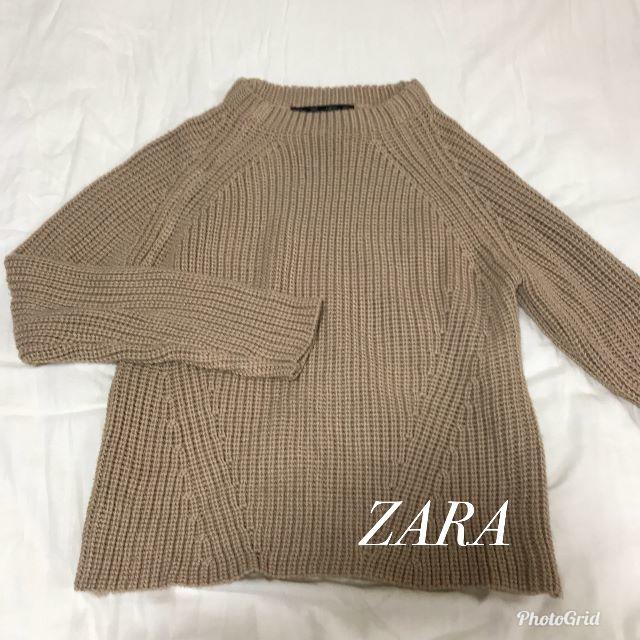 ZARA(ザラ)のニット ZARA ザラ ベージュ レディースのトップス(ニット/セーター)の商品写真