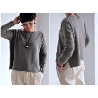 エヴァムエヴァ(evam eva)のevam eva 16AW raccoon wool pullover ベージュ(ニット/セーター)