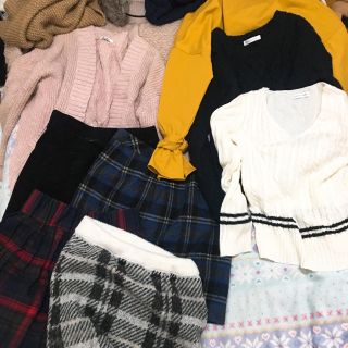 ロペピクニック(Rope' Picnic)の冬服 セット スカート ニット カーディガン (セット/コーデ)