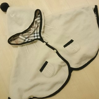 バーバリー(BURBERRY)のmea様専用 BURBERRY リバーシブル ニットポンチョ(ジャケット/コート)