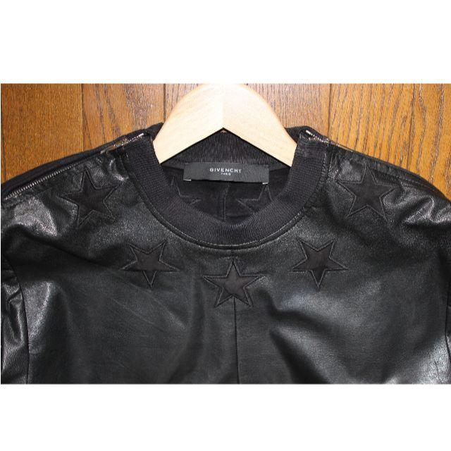 GIVENCHY - 正規品ジバンシー 本革レザースウェット 星スター GIVENCHY - 正規品ジバンシー 本革レザースウェット 星スター