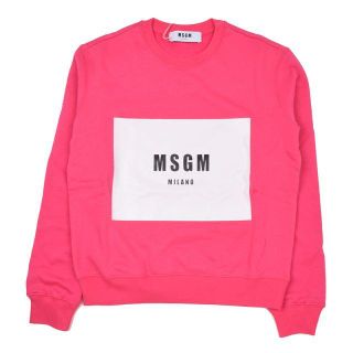 エムエスジイエム(MSGM)のMSGM エムエスジーエム レディース ピンクロゴスウェット　トレーナーXS(トレーナー/スウェット)