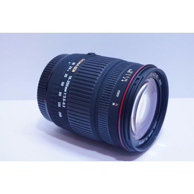 SIGMA(シグマ)のSIGMA 18-200mm F3.5-6.3 DC キャノン EFマウント用 スマホ/家電/カメラのカメラ(レンズ(ズーム))の商品写真