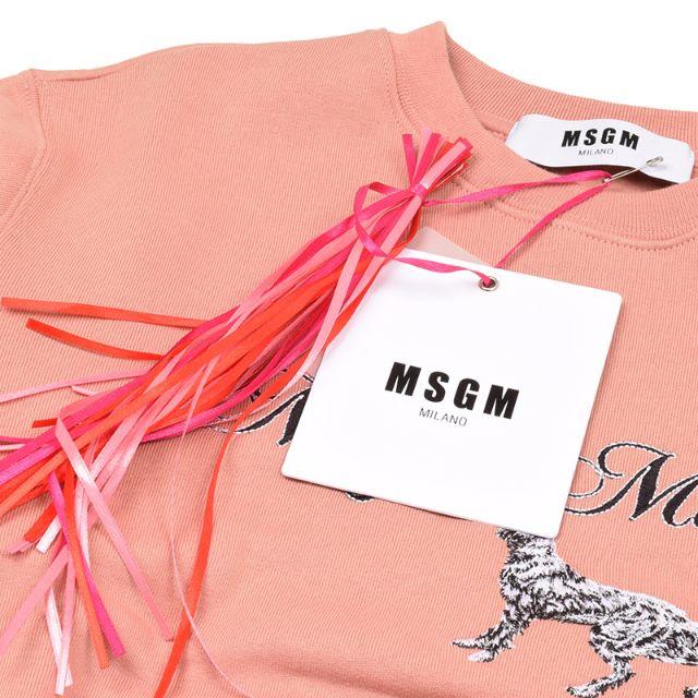 MSGM(エムエスジイエム)のMSGM エムエスジーエム レディース ライトピンクスウェットトレーナーXS レディースのトップス(トレーナー/スウェット)の商品写真