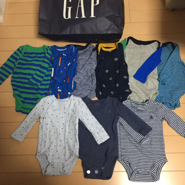 babyGAP(ベビーギャップ)のGAP ベビー服 長袖 キッズ/ベビー/マタニティのベビー服(~85cm)(ロンパース)の商品写真