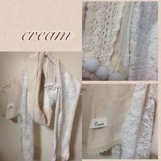 クリスプ(Crisp)のcream♡薄手リメイクストール♡(ストール/パシュミナ)