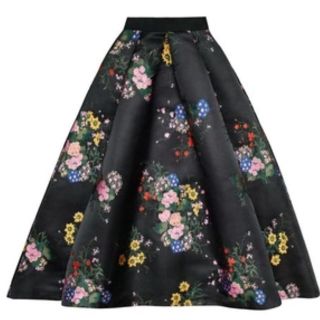 アーデム(Erdem)のうさうさ様専用  ERDEM×H&M ジャカードパターンスカート 34(ひざ丈スカート)